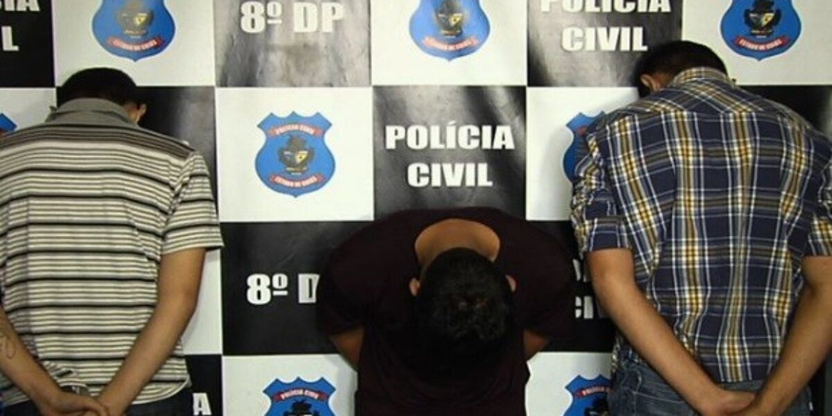 Presos pela Polícia Civil autores de arrastões. Integravam grupo dois menores e um maior