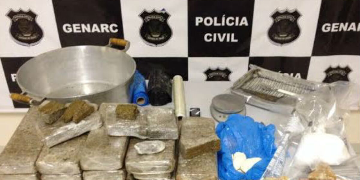 Ação conjunta de GENARCs prende grande traficante em Catalão. Jovem tem só 20 anos