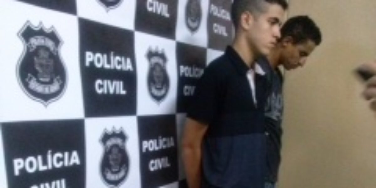 Dupla presa pela Polícia Civil ao tentar levar pães recheados com droga ao presídio de Caldas Novas