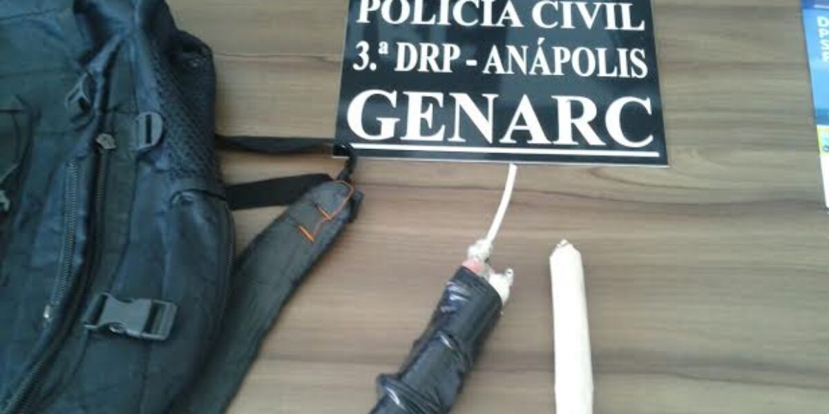 Irmãos são presos pelo GENARC de Anápolis portando explosivos