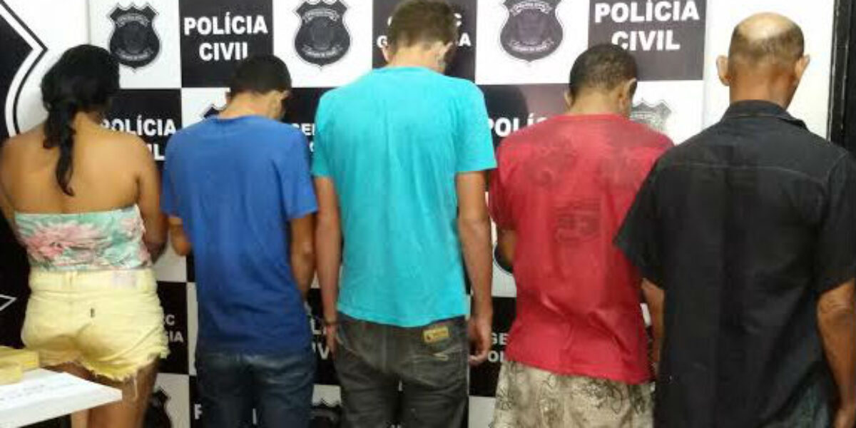 Operação da Polícia Civil em Jaraguá e Goianésia prende 5 pessoas por tráfico de drogas
