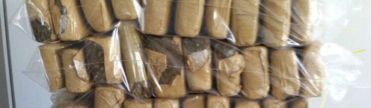 Dupla é presa com 130 quilos de maconha em Aparecida. Droga estava pronta para revenda