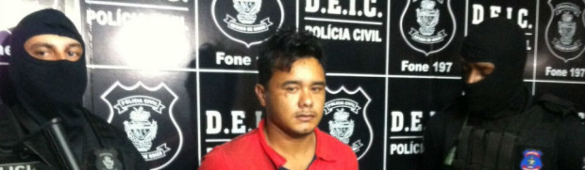 Preso pela DEIC foragido que explodiu caixa eletrônico em Acreúna e furtou armas