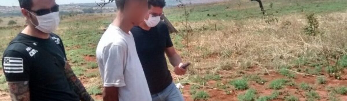 Em Águas Lindas, o próprio filho mata a mãe e enterra o corpo da vítima em terreno baldio