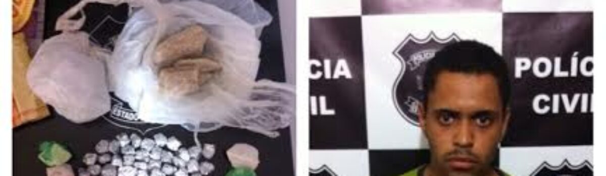 Polícia Civil de Pontalina prende traficante de drogas