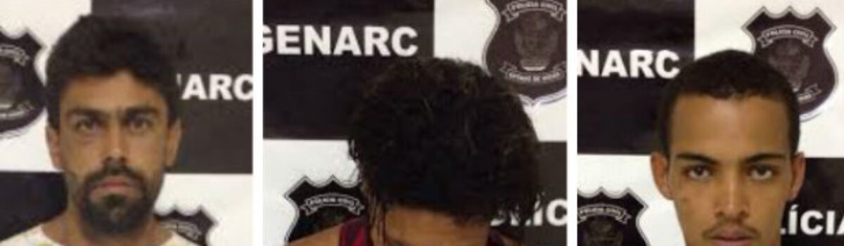 Polícia Civil: GENARC de Catalão prende três traficantes da região da estrada de ferro