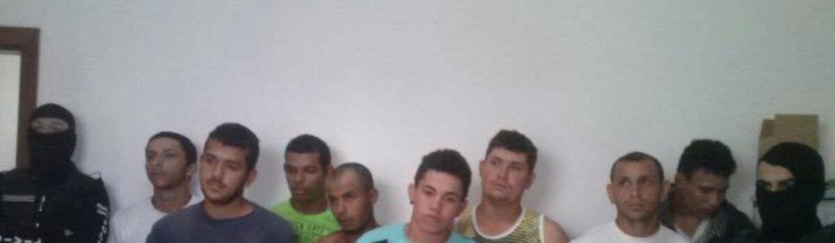 Operação contra o tráfico prende nove pessoas em Vianópolis e Silvânia