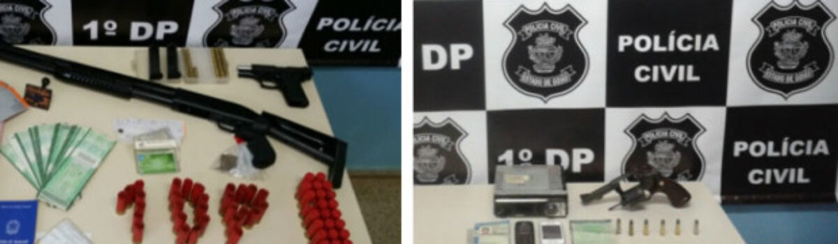 Em um mês, mais de 40 armas são apreendidas em Formosa. Ação visa coibir assaltos