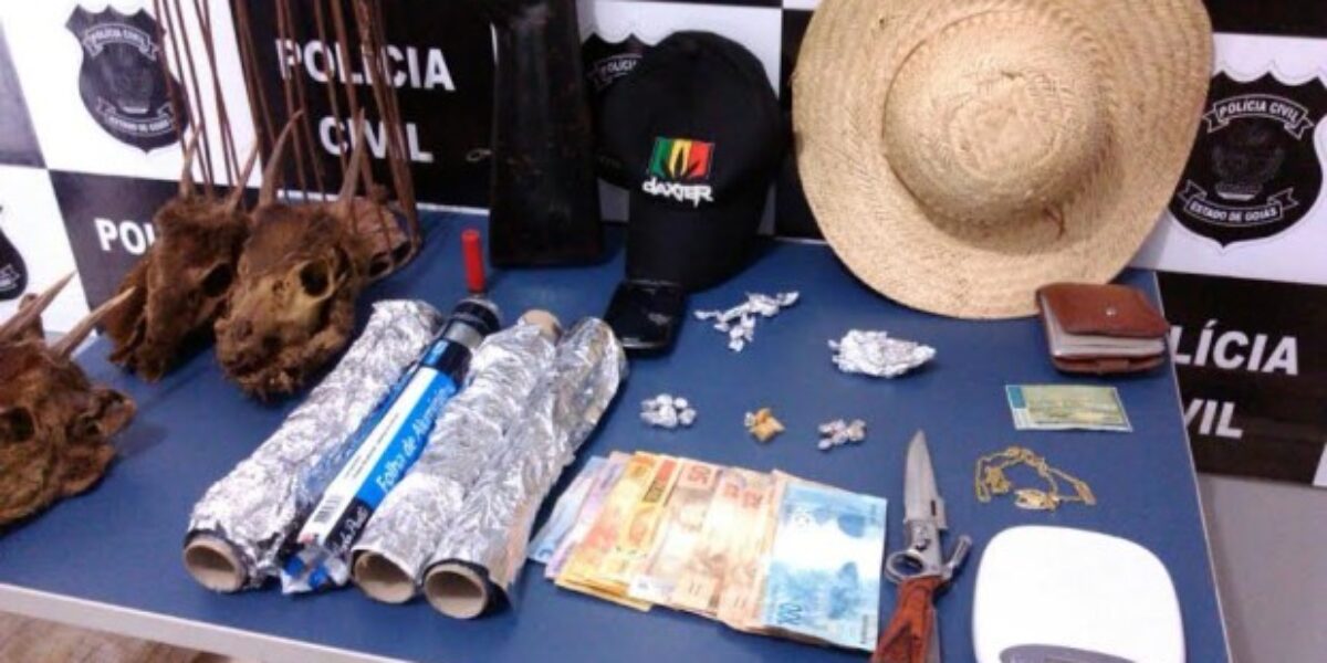 Pedreiro é preso por tráfico de drogas em Niquelândia