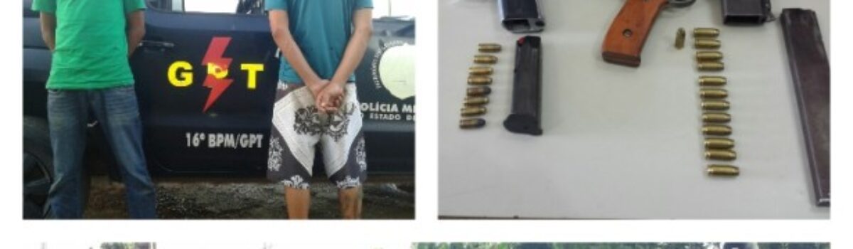 Operação conjunta entre PC e PM apreende sub-metralhadora em Formosa