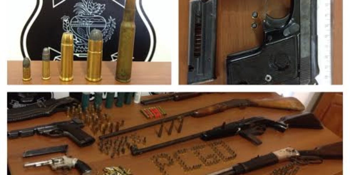 Preso em Cromínia homem que atirava em transeuntes na zona rural. Ele mantinha arsenal