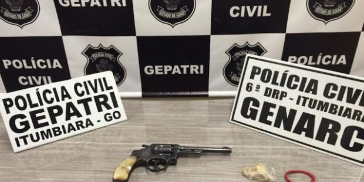 Itumbiara: GEPATRI e GENARC apreendem menor com arma de fogo