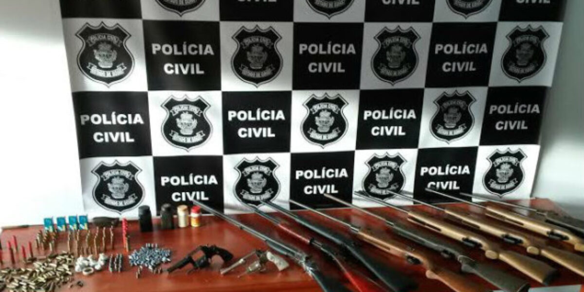 Polícia Civil de Vicentinópolis lidera ranking de apreensão de armas