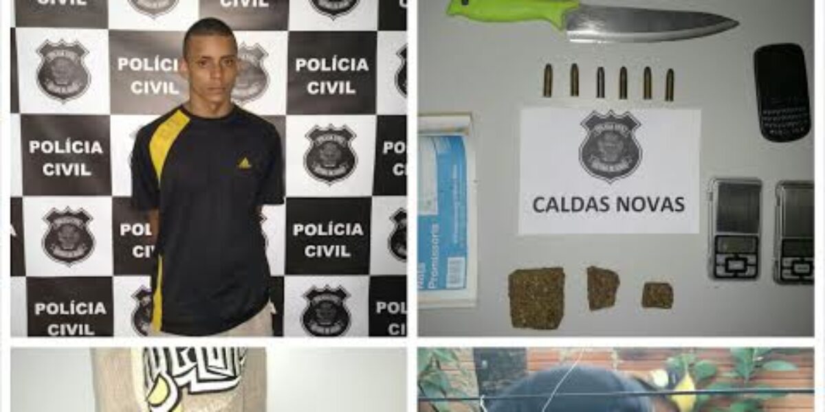 Detento é novamente preso por tráfico em Caldas Novas
