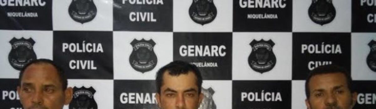 Presos em Niquelândia por porte de arma e receptação
