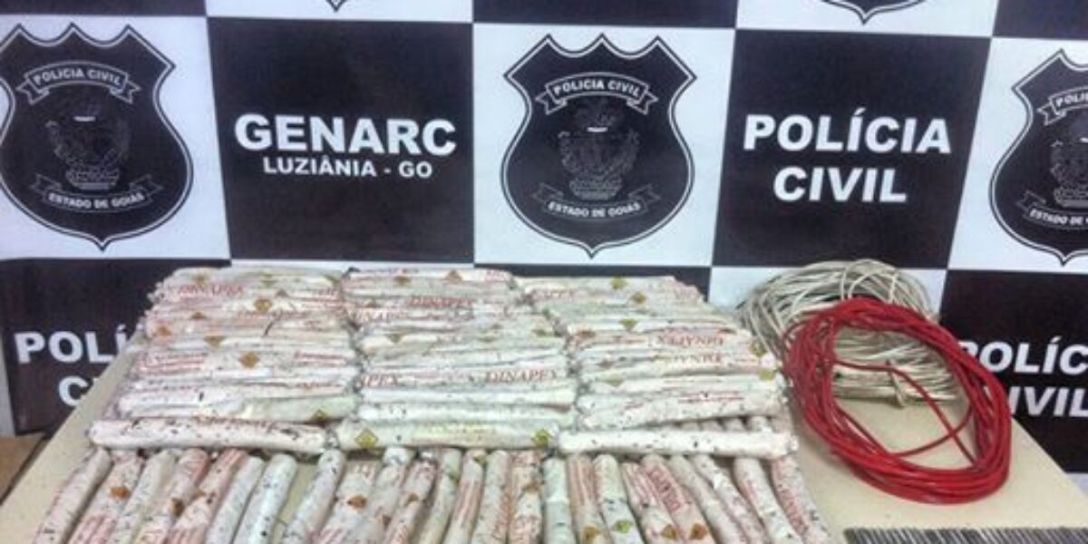 GENARC de Luziânia apreende 128 bananas de dinamite