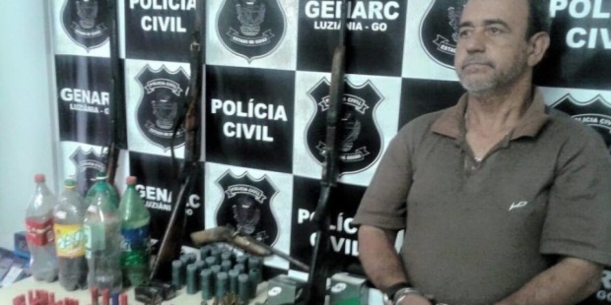 Comerciante é preso com armas, munições e artefatos proibidos