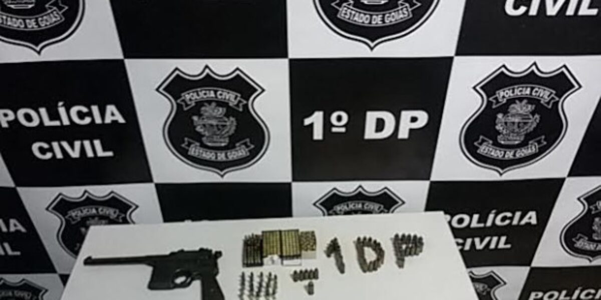 Equipe do 1º DP de Formosa apreende arma considerada relíquia histórica
