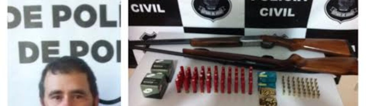 Polícia Civil apreende arma na zona rural de Mairipotaba