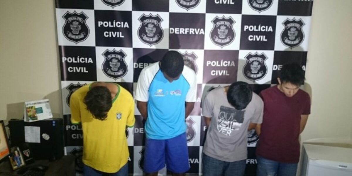 Quadrilha especializada em roubo de veículos é presa durante operação policial
