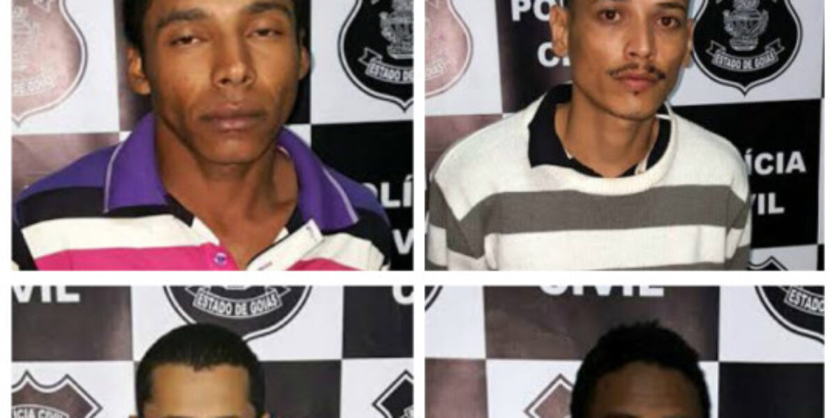 Quinteto suspeito de roubos é preso em Cristalina