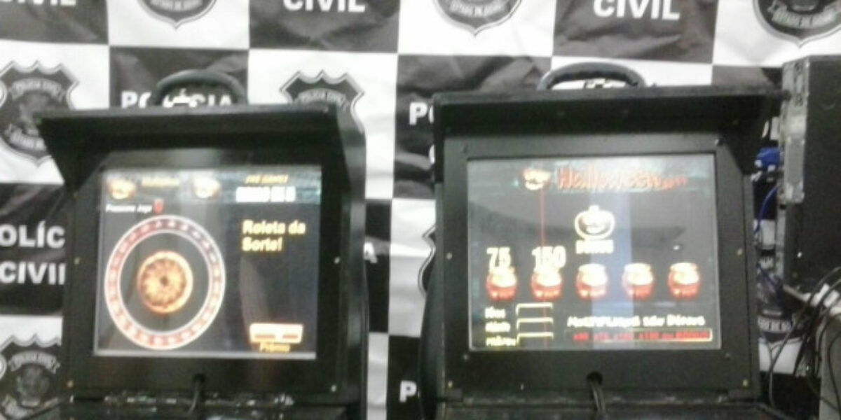 Polícia Civil apreende máquinas caça-níqueis em Itumbiara