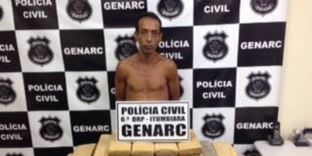 GENARC de Itumbiara apreende 51 tijolos de maconha