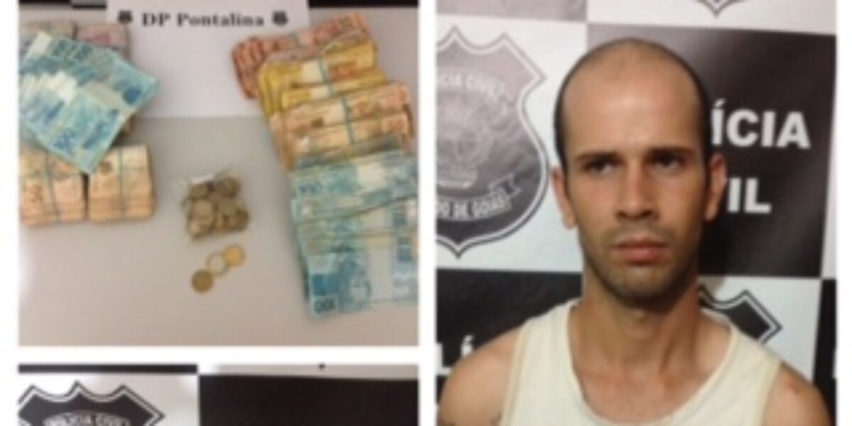 Polícia Civil prende homem suspeito de furto a posto de combustível