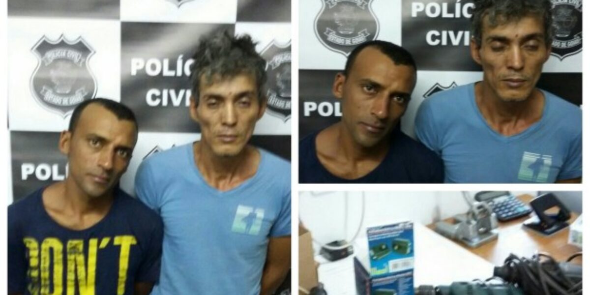 Presos envolvidos em furto a estabelecimento comercial em Caldas Novas