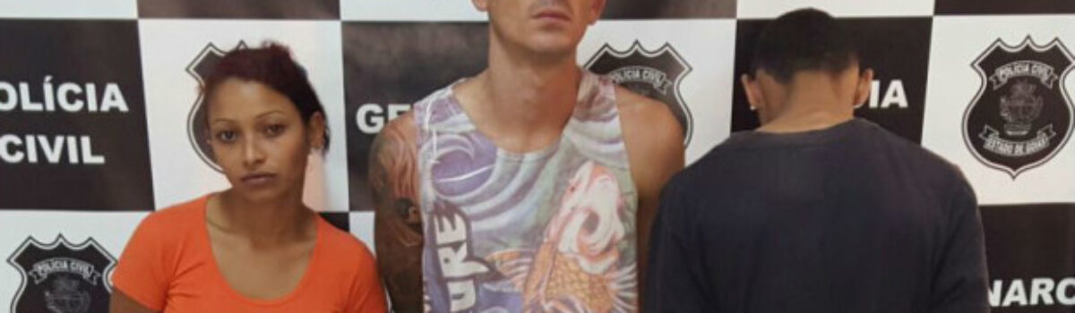 GENARC de Águas Lindas flagra trio traficante de drogas