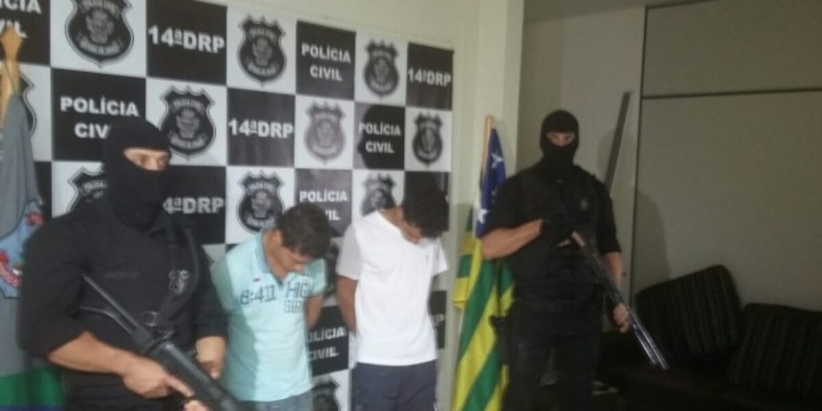 Assaltantes são presos e camionete é recuperada em Jataí