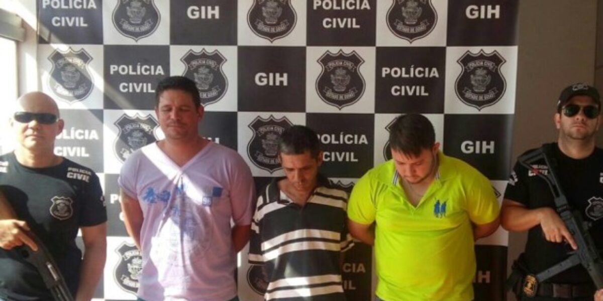 Três são presos em operação na cidade de Luziânia