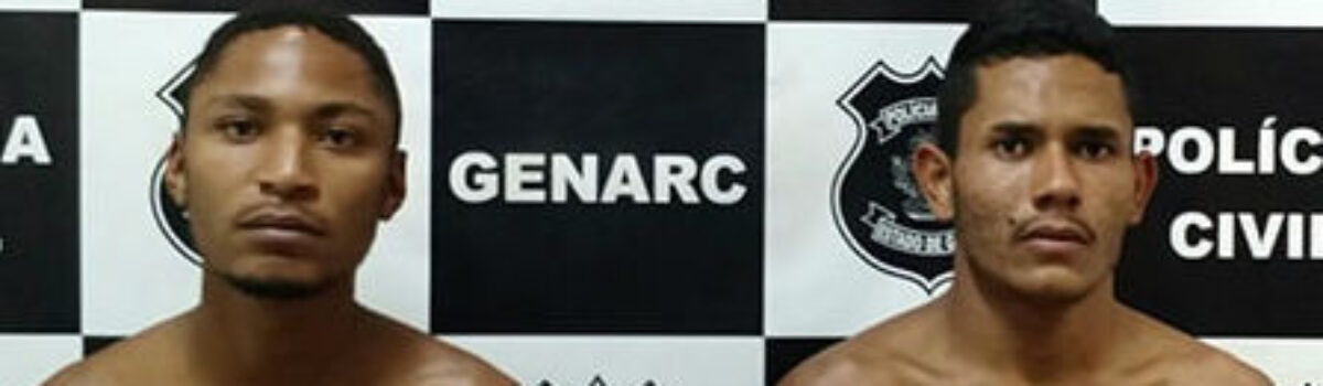 GENARC de Águas Lindas prende dupla de traficantes