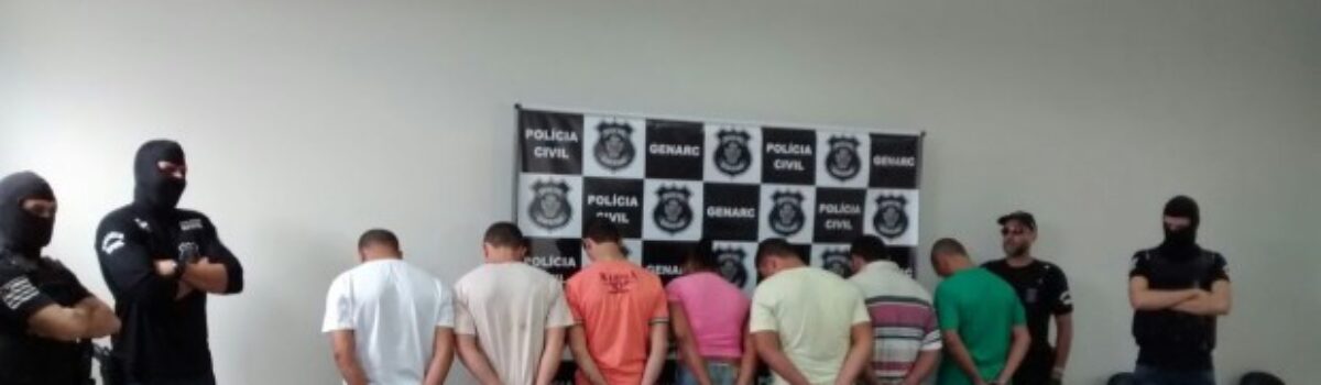 Operação em Rio Verde prende sete membros de quadrilha de traficantes