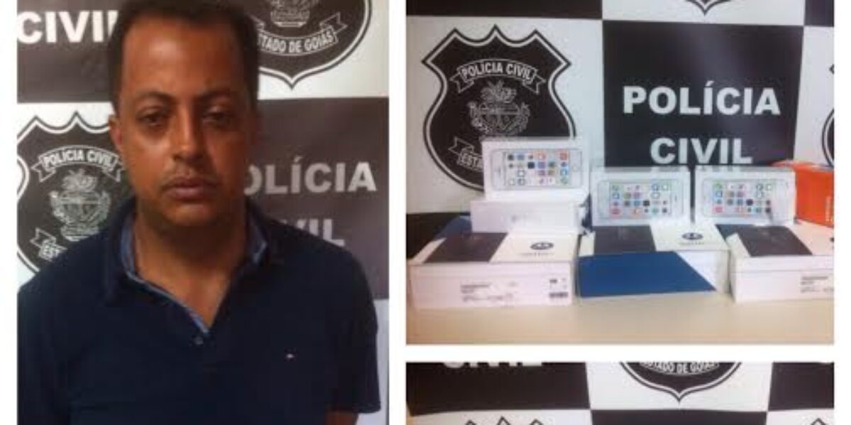 Homem é preso com celulares adquiridos por meio de fraudes na internet