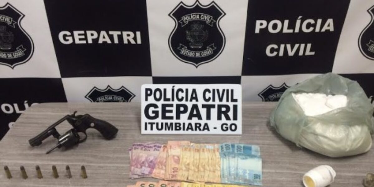 Gepatri e 1º DP de Itumbiara prendem quadrilha de traficantes e homicida