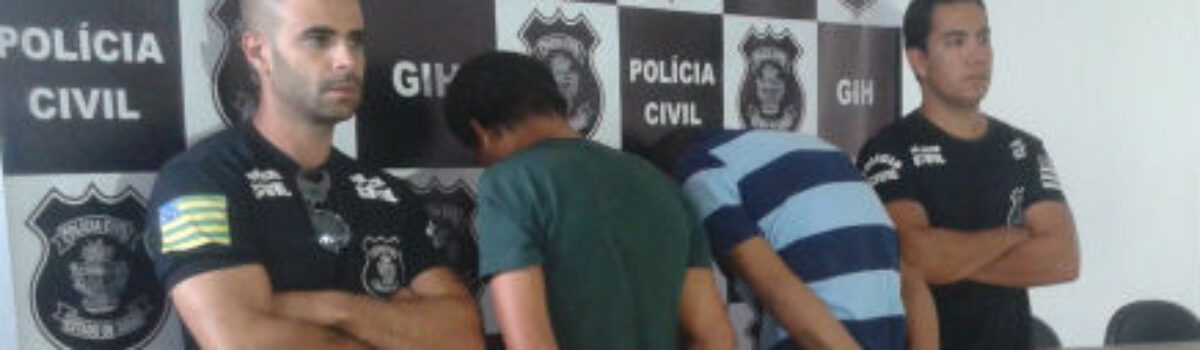 Dupla suspeita de homicídio é presa pelo GIH de Rio Verde