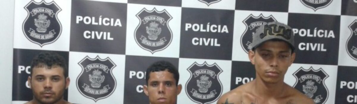 Trio suspeito de roubos em Santa Helena é preso pela Polícia Civil