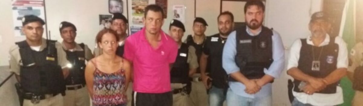 Casal que cometeu latrocínio em Aragoiânia é preso em MG