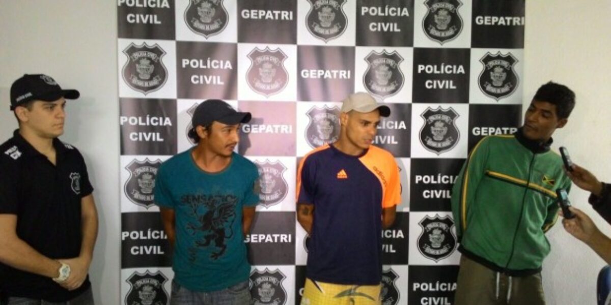 Preso trio suspeito de espancar e matar idosa em Anápolis