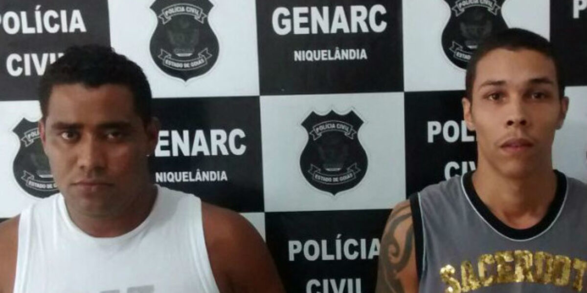 Dupla de homicidas é presa em Niquelândia