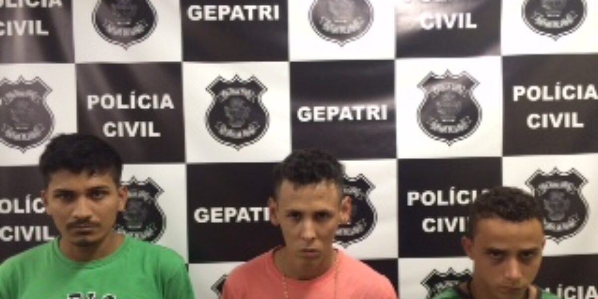 Gepatri de Itumbiara prende três indivíduos por associação criminosa