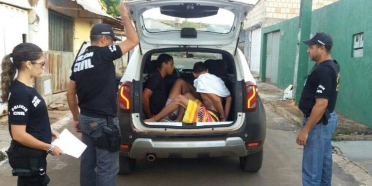 Em Luziânia, Polícia Civil prende suspeitos de homicídios qualificados
