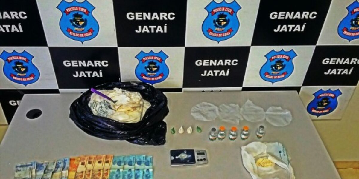 Policiais civis fecham pequeno laboratório de drogas em Jataí