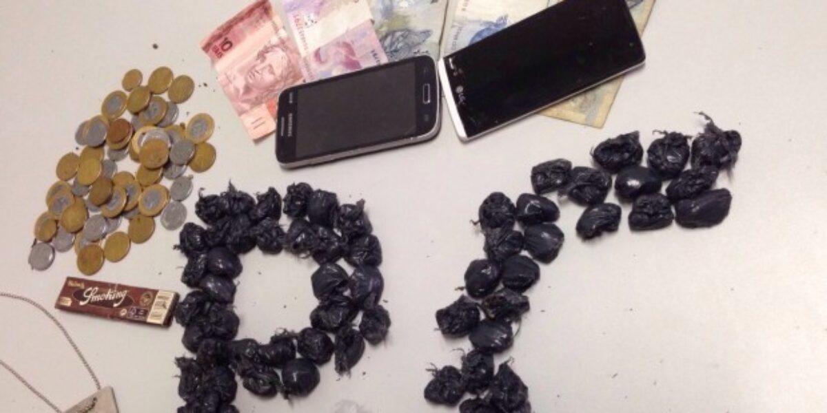 Policia Civil indicia traficante preso com 80 “dolinhas” de maconha