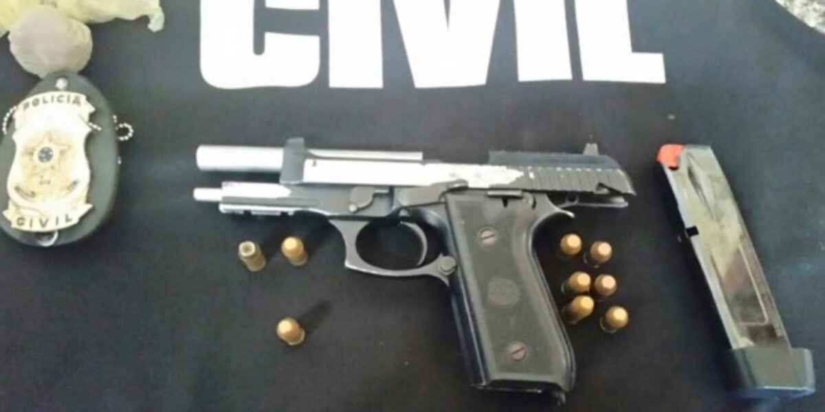 Em Valparaíso, Polícia Civil prende criminoso e apreende pistola