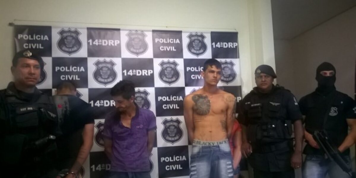 Polícia Civil e Polícia Militar prendem quadrilha de traficantes em Jataí