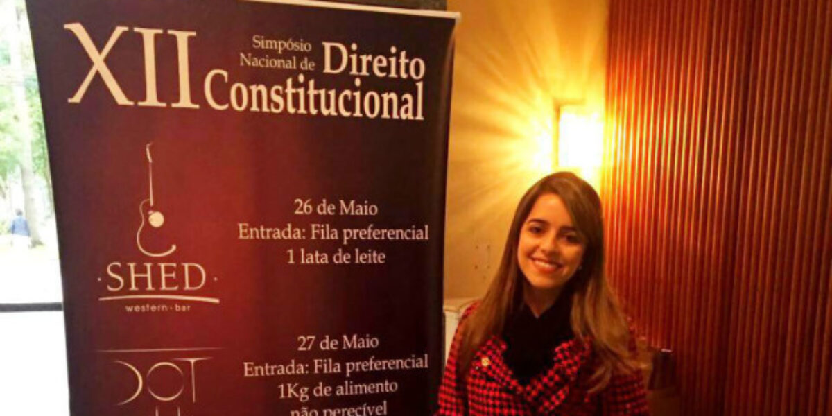 Delegada da Mulher de Formosa participa de Simpósio de Direito Constitucional