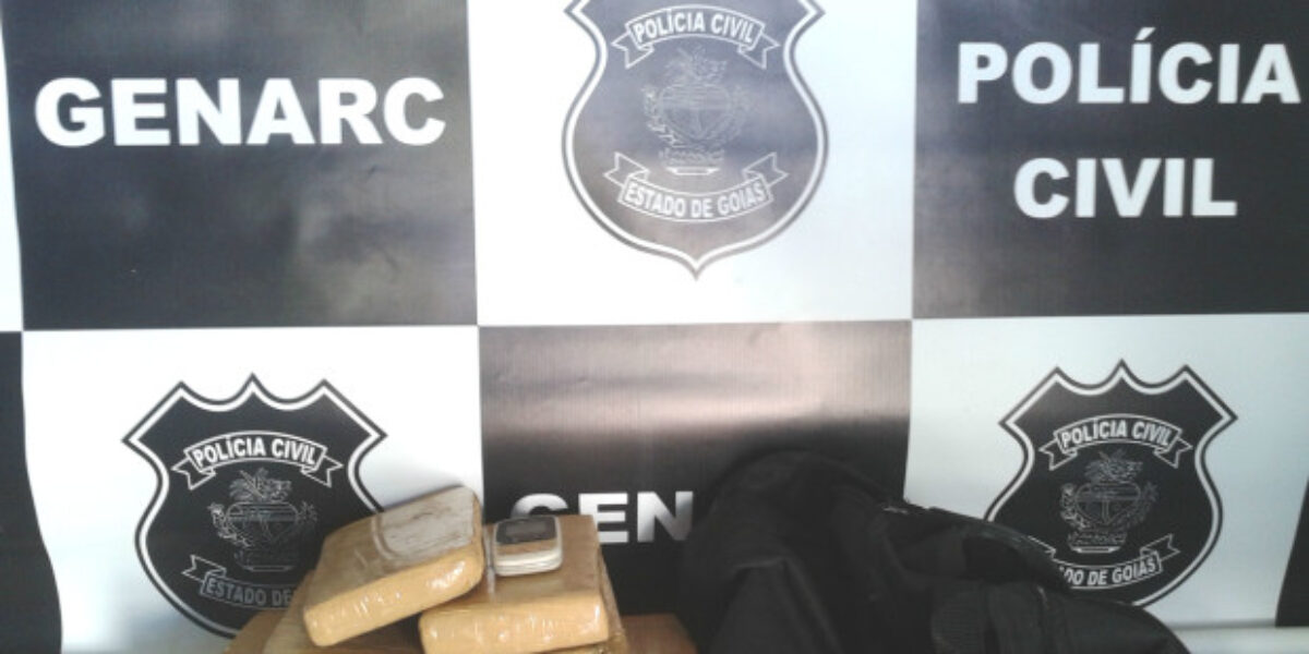 Dupla é presa em Itaberaí com 10 quilos de maconha
