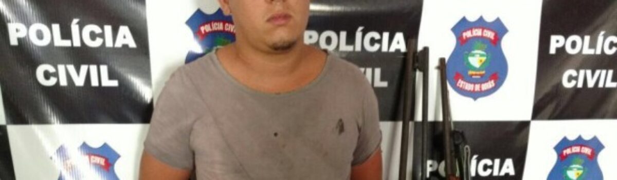 Homem é preso por posse ilegal de arma de fogo em Aruanã